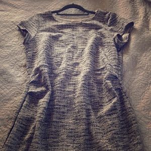 Business casual maternity dress in heather grey